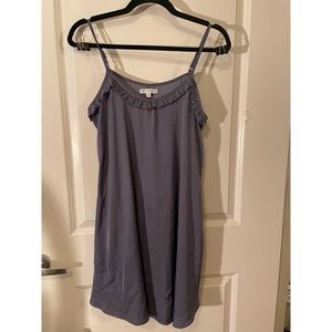 Purple-grey slip dress, size small with pockets